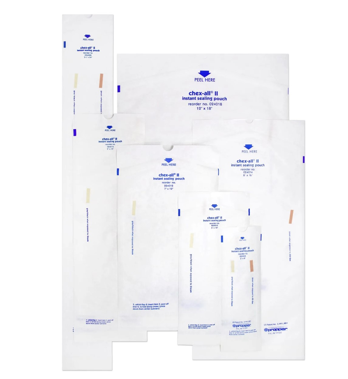 Chex-All® II Instant Sealing Sterilization Pouches