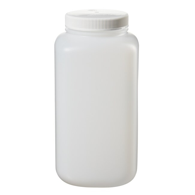 Environmental Express Pre-Cleaned Oblong Wide-Mouth Bottle, HDPE, Level 1, 125 mL