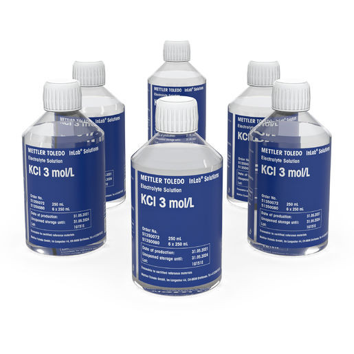Electrolyte KCl 3M 6x 250 mL Bottles