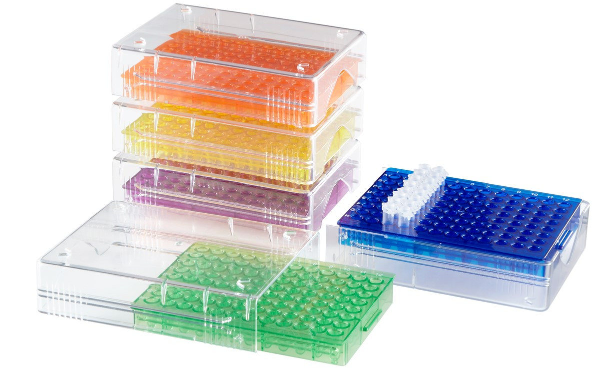 Low Temp PCR Rack, 96 well, Assorted