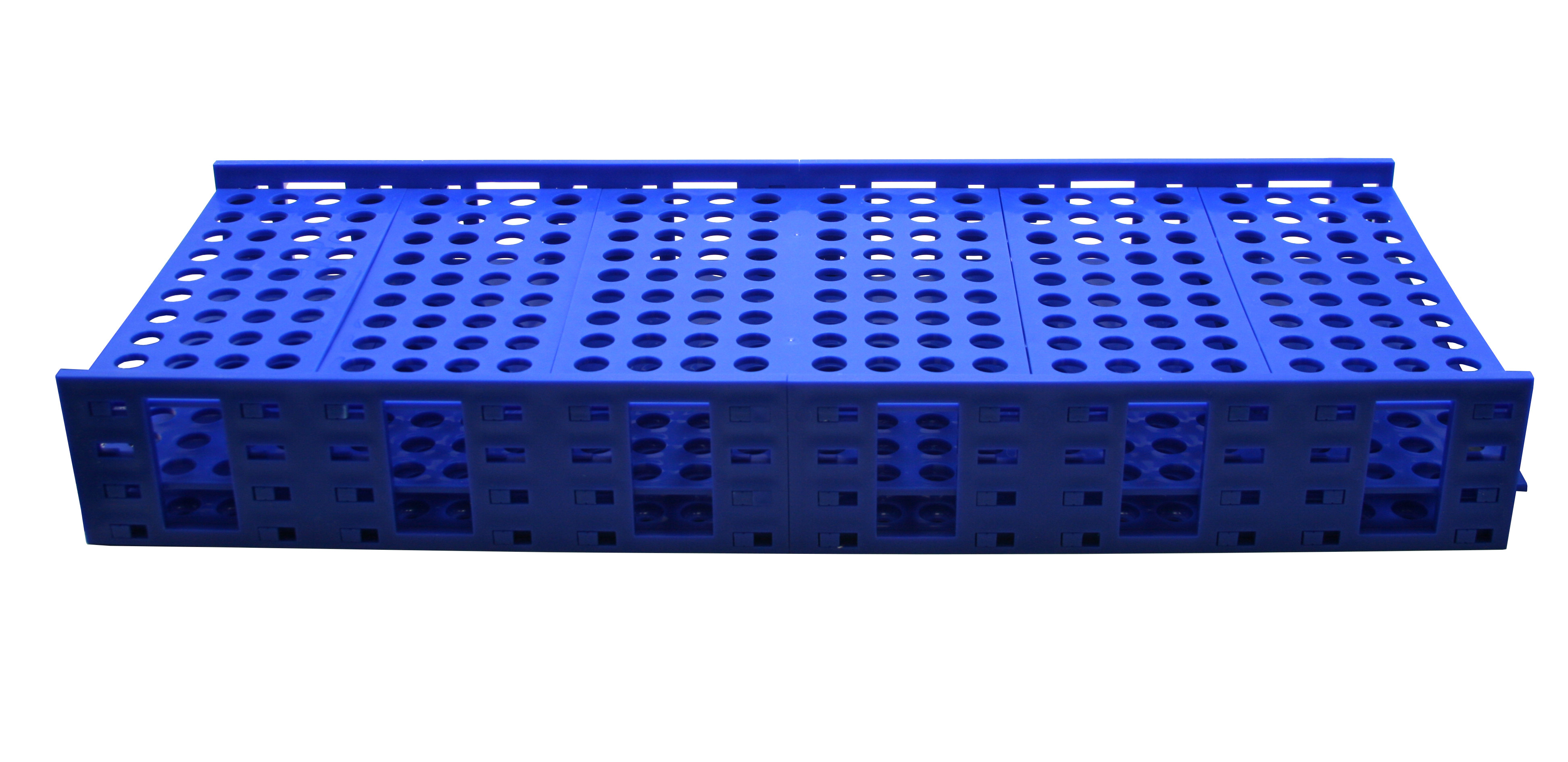 Mega Racks® Tube Rack Double for 13-16mm Tubes, Blue