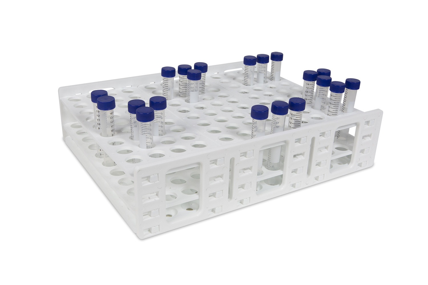 Mega Racks® Tube Rack for 18-20mm Tubes, White