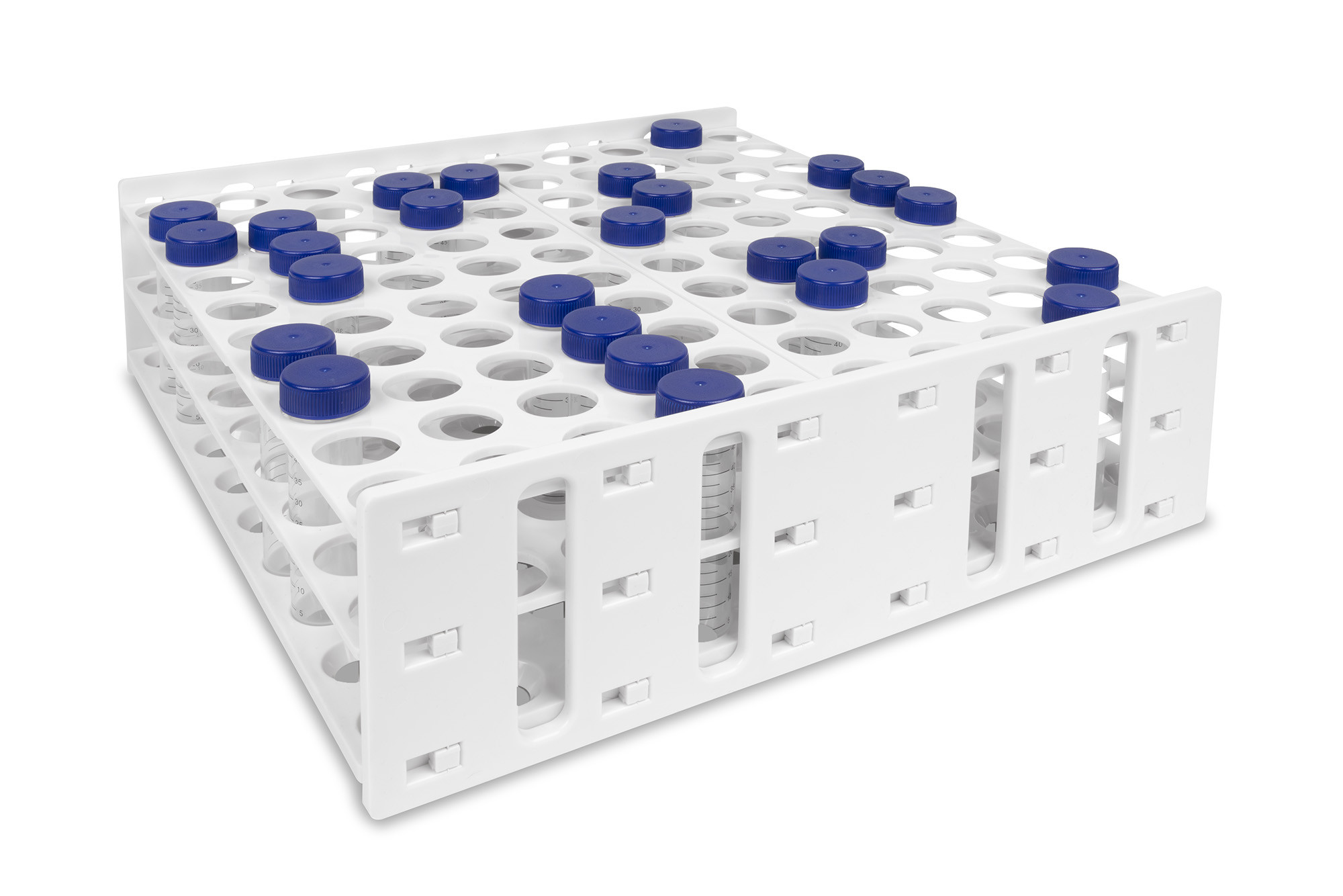 Mega Racks® Tube Rack for 28-32mm Tubes, White