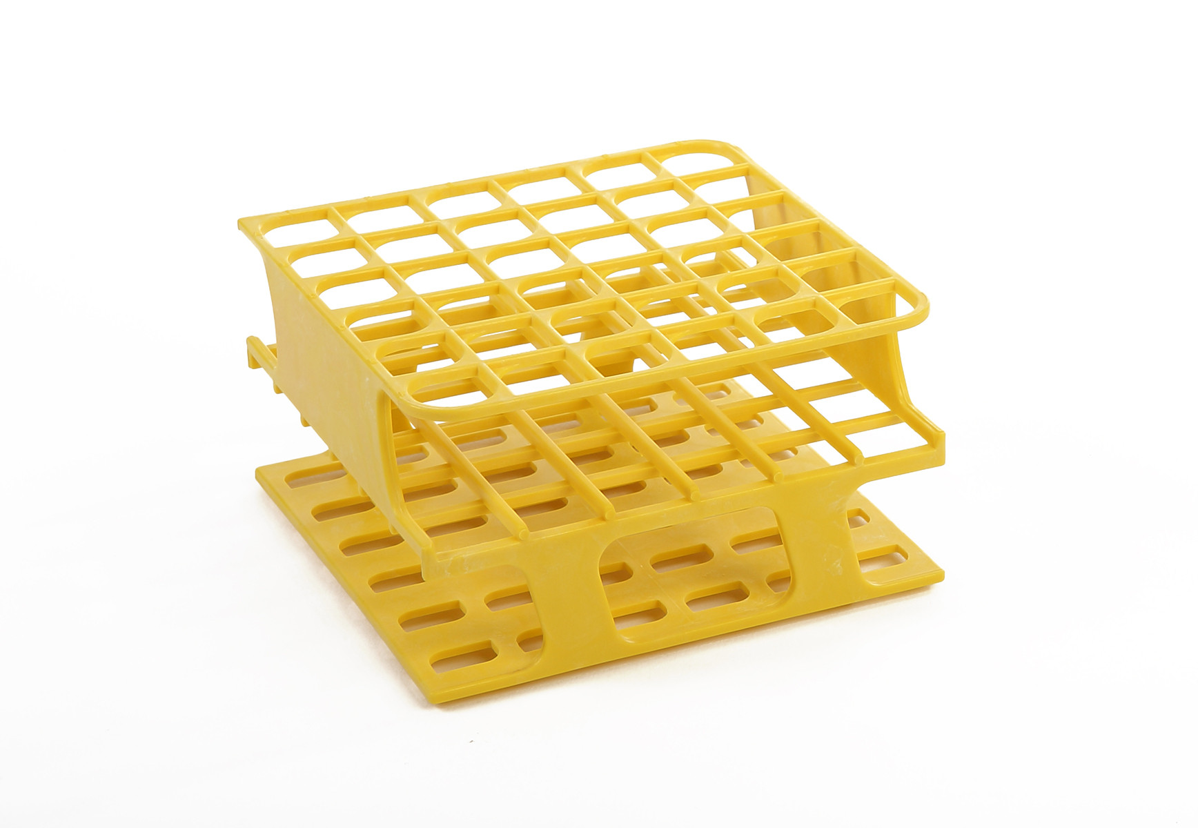OneRack® Tube Rack Half POM 13mm 36-Place, Yellow