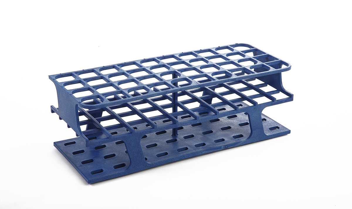 OneRack® Tube Rack Full POM 20mm 40-Place, Blue