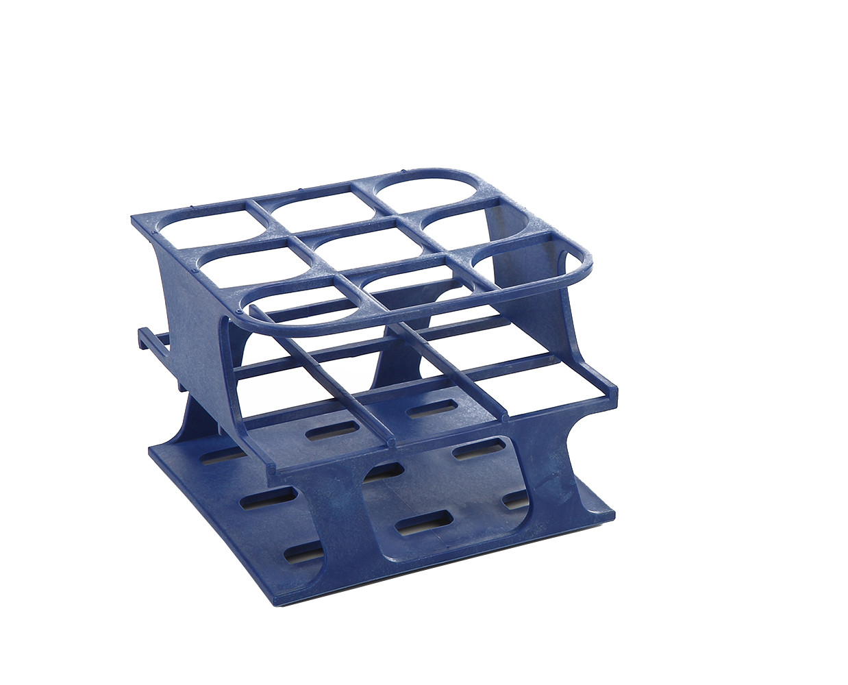 OneRack® Tube Rack Half POM 30mm 9-Place, Blue