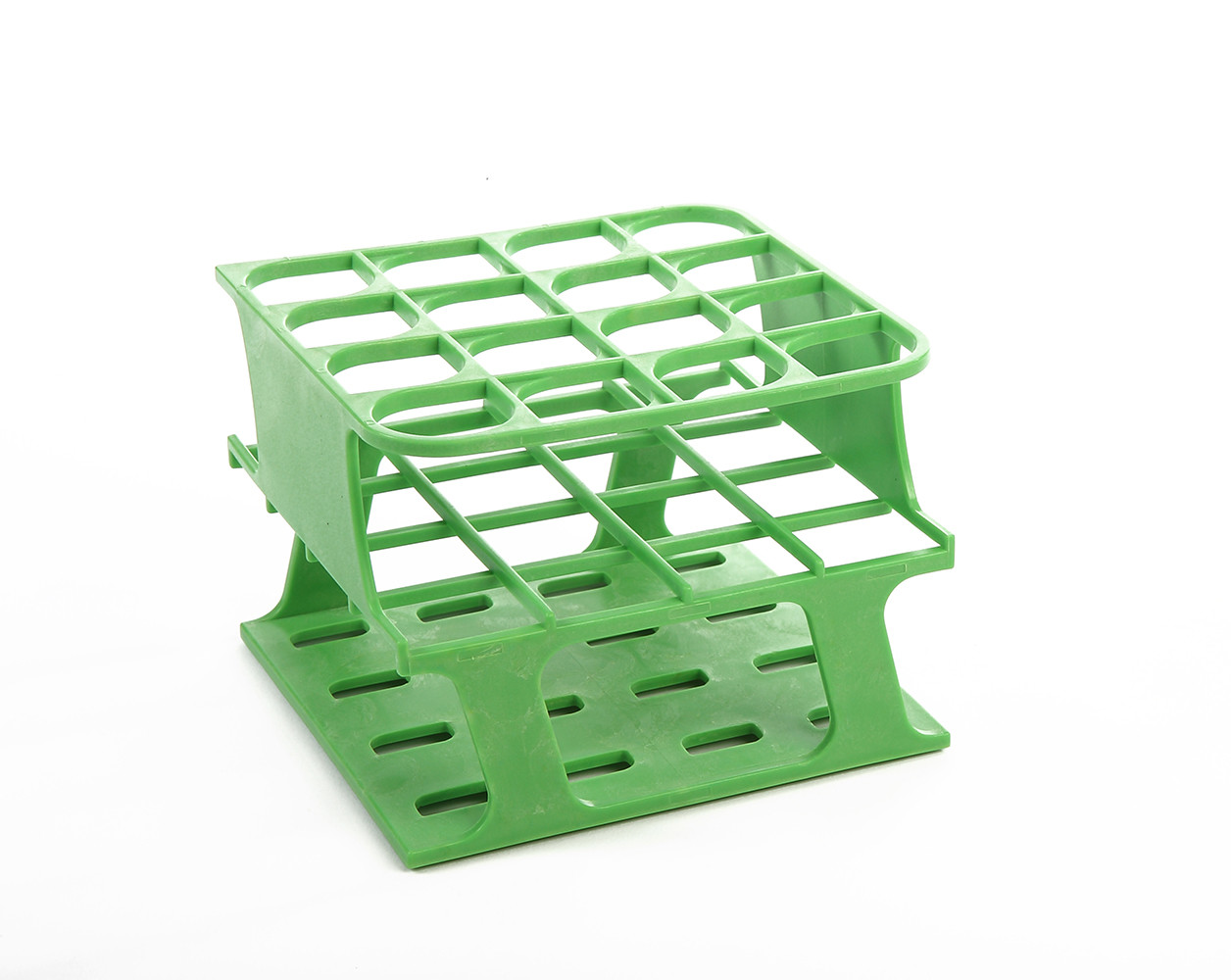 OneRack® Tube Rack Half POM 25mm 16-Place, Green