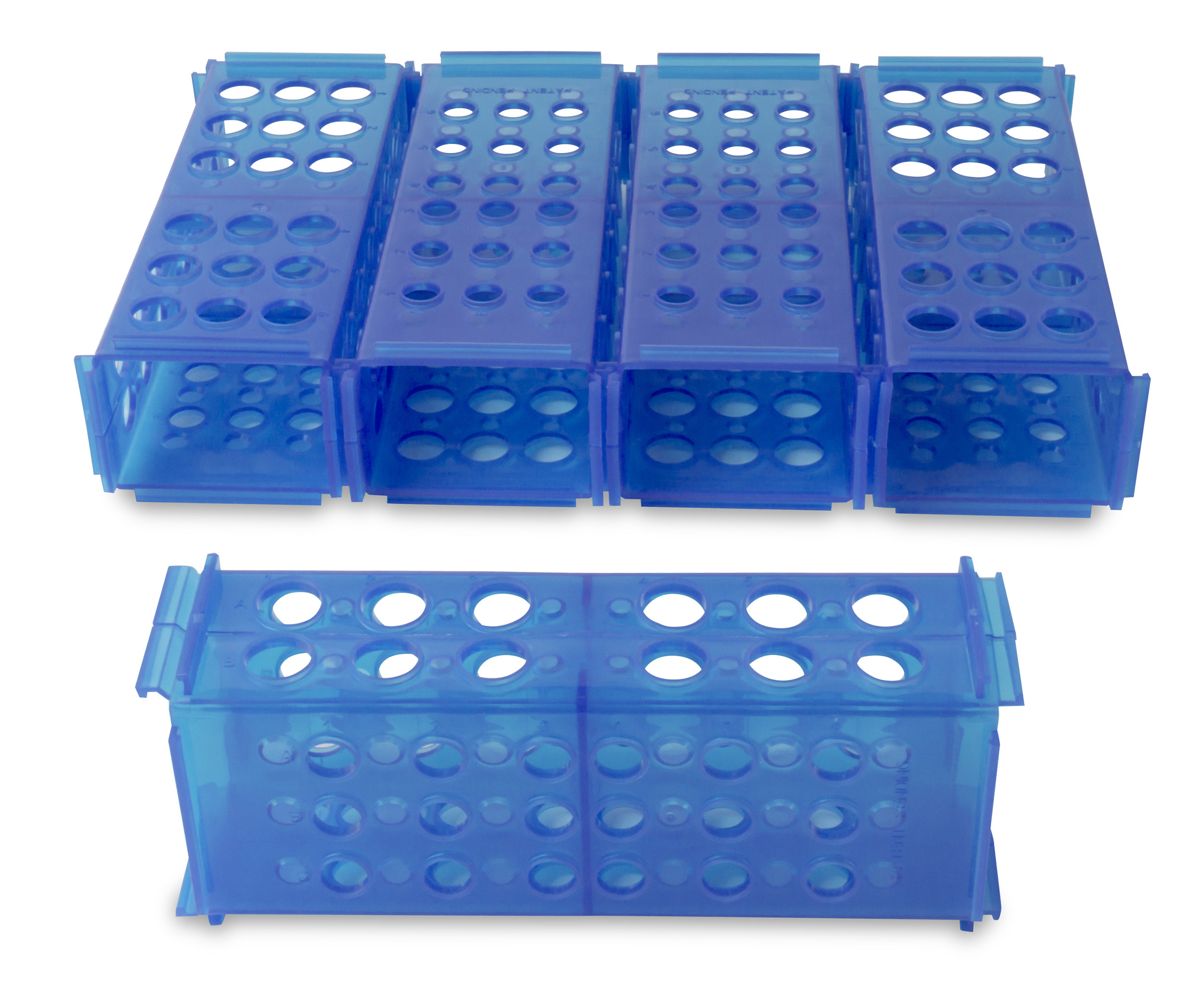 4 Way Rack Clinical, Blue, pk5