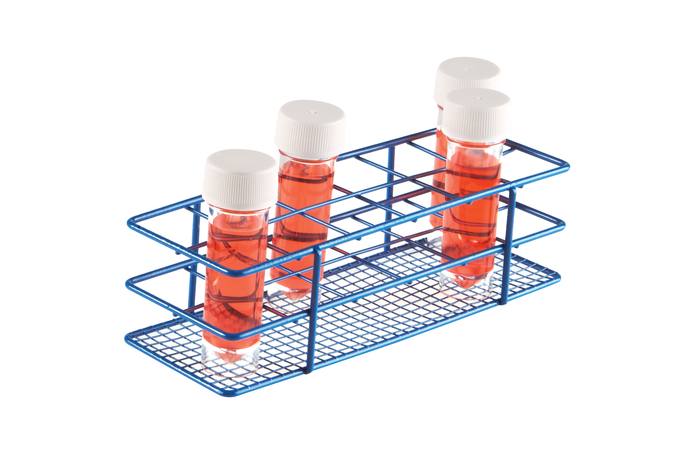 Coated Wire Bottle Rack 30-33 mm 5 x 10 Format, Blue