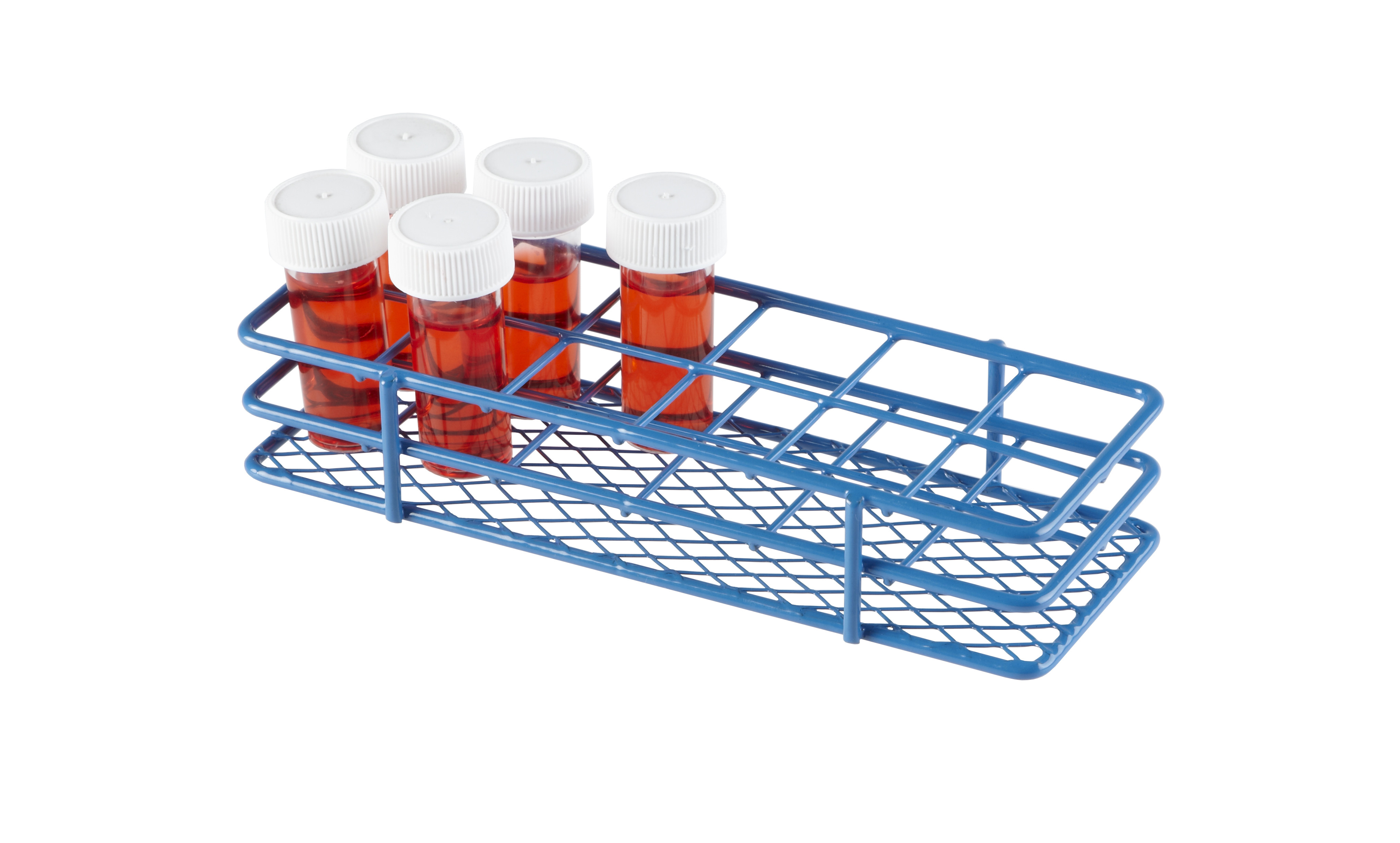 Coated Wire Bottle Rack 23-25 mm 2 x 6 Format, Blue