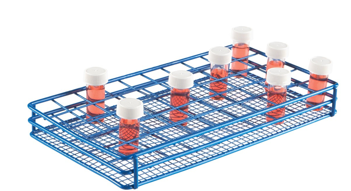 Coated Wire Bottle Rack 23-25 mm 5 x 10 Format, Blue