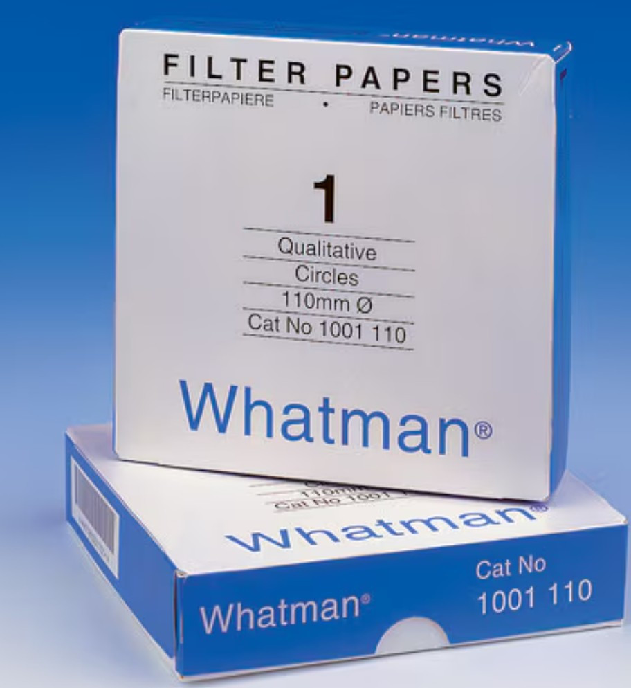 1001-110 Whatman™ Grade 1 Qualitative Filter Papers, Circles, Ø 110 mm, (100/pkt)