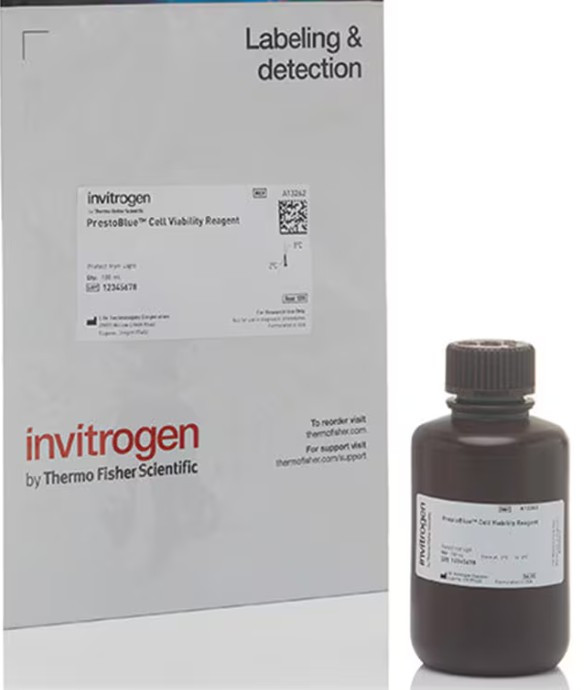 A13262 PrestoBlue™ and PrestoBlue™ HS Cell Viability Reagents, 100 mL
